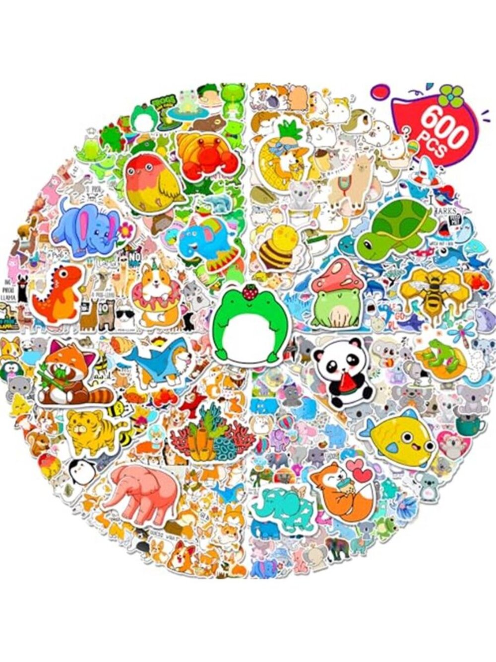 Arme Cute Animal Stickers Bulk Waterproof Water Bottle Stickers Pack 600PCS